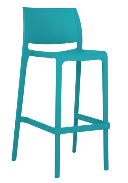 SENSILLA-OHV-7211B - Banco para bar de polipropileno integral