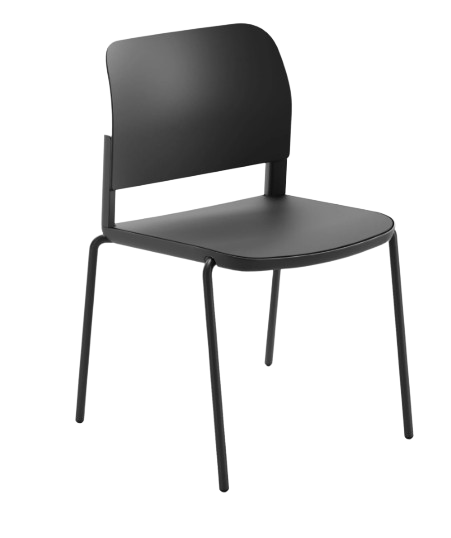 Silla negra completa