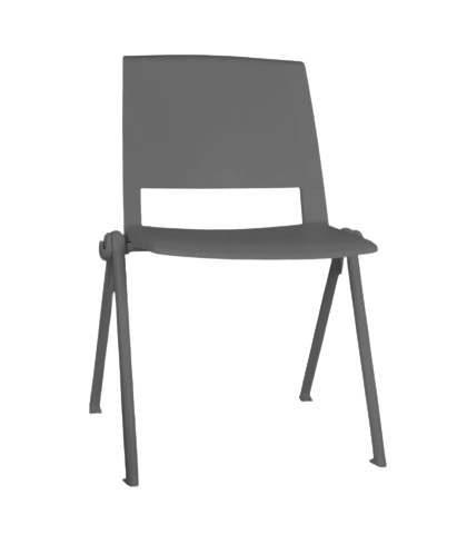 Silla roja sobre superficie blanca