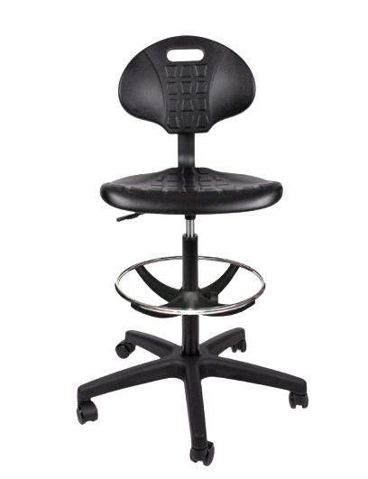 HEAVY-DUTY-OHI-48-ARO-CROMADO - Silla industrial con aro cromado